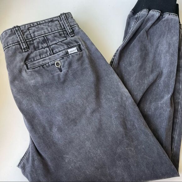 Men’s Levi’s Faded Black Joggers Sz 30x30 - Picture 2 of 9